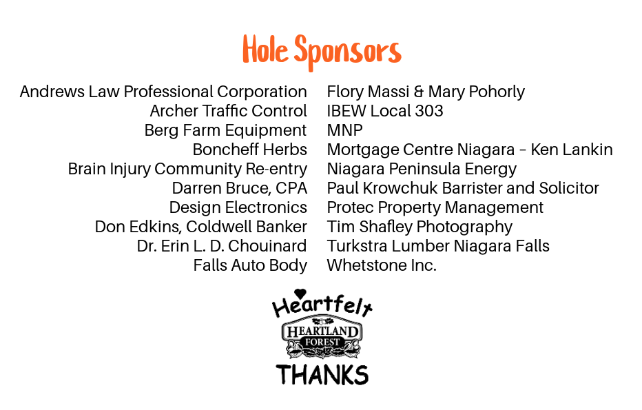 Hole Sponsor Thank You