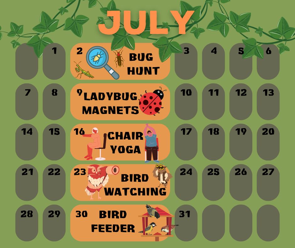 Summer Series Calendar July