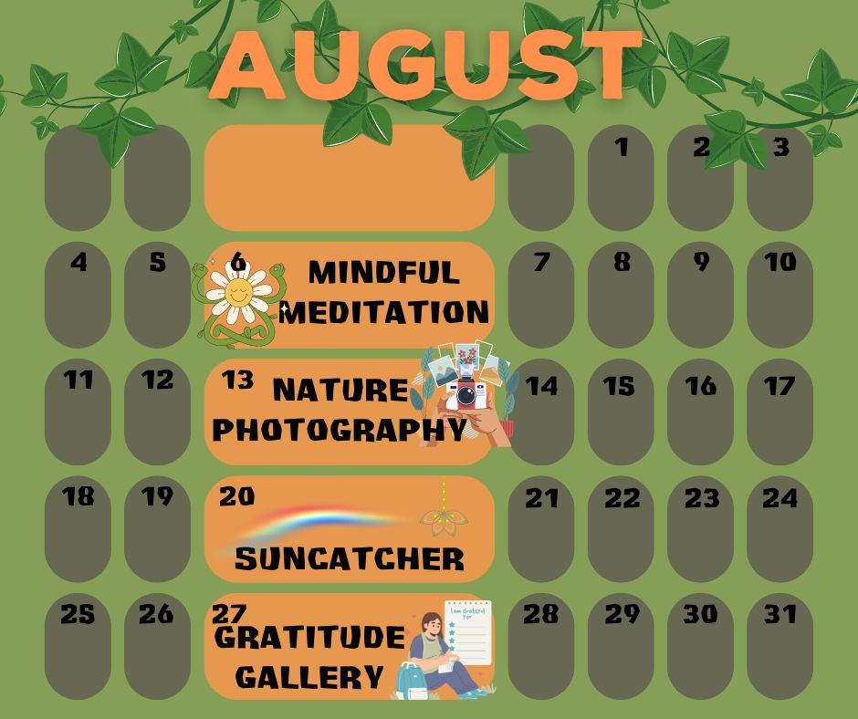 Summer Series Calendar August