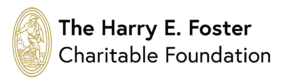 Harry e. foster logo (transparent with black text)