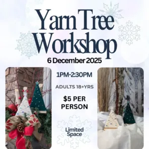Christmas Yarn Tree Workshop Instagram Post